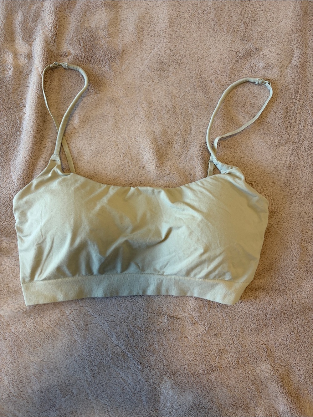 Seamless Light Beige Bralette — Comfortable Everyday Support